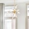 Designers Fountain Star Dust 60 Watt 8-Light Brushed Gold Mid-Century Modern Pendant Light with Natural Marble Accents D304C-15P-BG - alternate 9